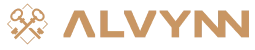Alvynn Footer Logo für Markenidentität